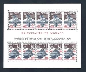 Monaco 1988 Europa, Transport - Railway & Communication, MNH. Sg MS1872 - Picture 1 of 2