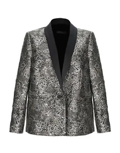 $3K Escada brocade jacquard metallic tuxedo style jacket blazer sz 38 8 M L gold - Picture 1 of 24