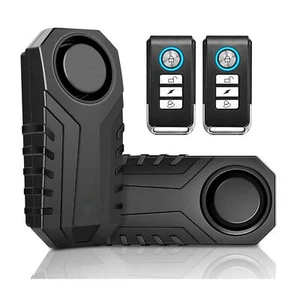 Anti Theft Bicycle Alarm Keyless High Security System With Remote Control 113dB - Picture 1 of 12