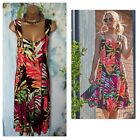 NEW ROMAN DRESS SIZE 16, Tropical Floral Fit & Flare Panel Summer  Holiday Dress