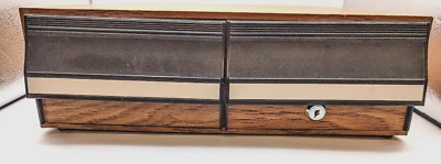 Estuche de cajón de almacenamiento con soporte de casete VHS con bloqueo para 24 cintas VCR de colección Foto 1 de 4