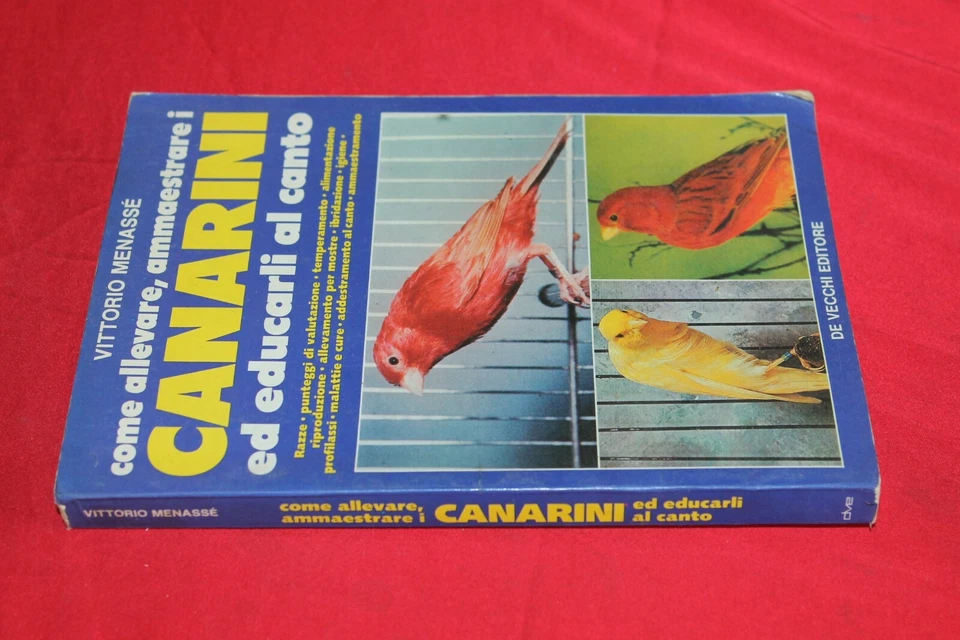 COME ALLEVARE AMMAESTRARE I CANARINI ED EDUCARLI AL CANTO MENASSE' DE VECCHI - Immagine 1 di 1