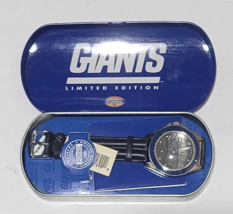 New York Giants NFL, Fossil Men's Watch with Case Cover