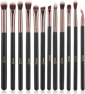Eye Makeup Brushes 12pcs Rose Gold Eyeshadow Makeup Brushes Set with Soft Synthe - Picture 1 of 7