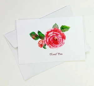 15 Thank You Cards Notes Flower Wedding Business Birthday Thankful TO THANK17 - Bild 1 von 2