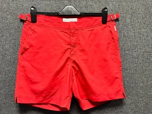 Orlebar Brown Red Bulldog Shorts W32 TD036 CC 14 - Picture 1 of 5
