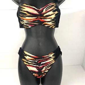 Venus Animal Print Bikini Size D Top & Bottoms Size 10  - Picture 1 of 9