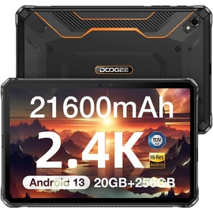 Tablette robuste DOOGEE R20 10,4 pouces 20 Go + 256 Go/TF 2 To tablette Android 13 21600 mAh - Photo 1/7