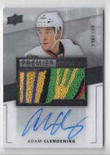 2014-15 Upper Deck Premier Adam Clendening Rookie Auto 290/299 Chicago