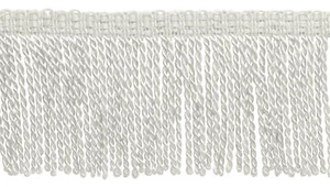 Thin Bullion Fringe Trim, Style# BFT3, Color# A1 - Pure White [Sold By The Yard] - Picture 1 of 1