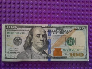 Off Center $100 Dollar Bill ☆Star Note☆ Print Error Series 2013 - Picture 1 of 5
