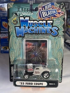 1:64 Muscle Machines Blvd Blasters '33 Ford Coupe With Motor - Bild 1 von 2