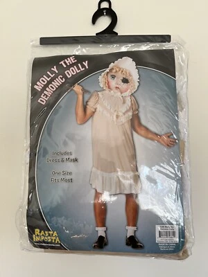 Nuevo Disfraz de Halloween Rasta Imposta Adulto Molly The Demonic Dolly, Talla Única Foto 1 de 4