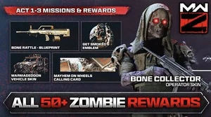đŸ’€BONE COLLECTOR OPERATOR SKIN, ACT 1-3 | MW 3 / MWZ - Picture 1 of 1