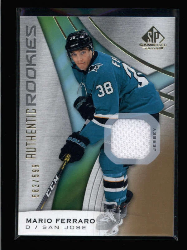 MARIO FERRARO 2019/20 UPPER DECK SP GAME USED #110 ROOKIE JERSEY #582/599 AY8227 - Image 1 of 1