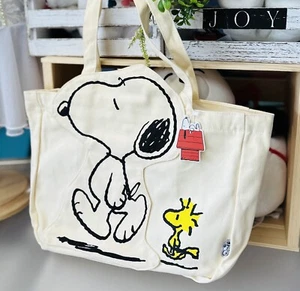 Lindo Bolso de Mano de Lona Peanuts Snoopy and Friend Nuevo con Etiquetas - Imagen 1 de 6