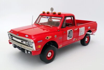 Highway 61 1/18 Scale HWY-18007 - 1969 Chevrolet C10 - #40 Baja 1000 Truck - Red - Image 1 of 4