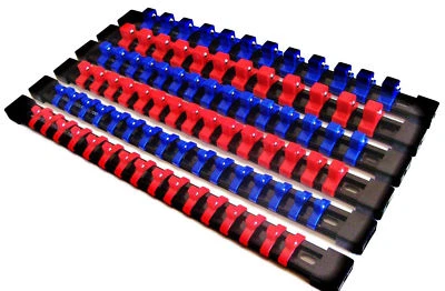 6 GOLIATH INDUSTRIAL ABS MOUNTABLE SOCKET RAIL RACK HOLDER ORGANIZER 1/4 3/8 1/2 - Image 1 of 2