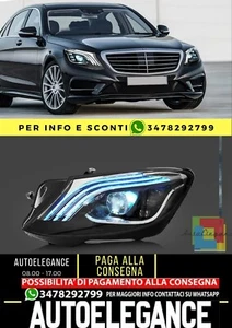 Faro LED per Mercedes-Benz Classe S W222 6a generazione 2014-2017 con DRL blu - Foto 1 di 7