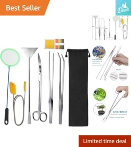 High-Quality Multipurpose Aquarium Tools Kit - Tweezers, Scissors, Scrapers - Picture 1 of 9