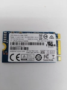 SanDisk Z400S SD8SMAT-032G-1006 32 GB M.2 2242 42mm Solid State Drive - Picture 1 of 3
