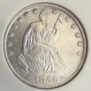 🔥 1854-O Frecce Mezzo Dollaro - SS Repubblica Naufragio NGC FANTASTICI campi!!!! - Foto 1 di 4