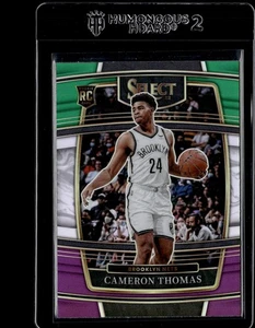 2021-22 Panini Select Green White Purple Prizms #21 Cameron Thomas RC - Picture 1 of 2