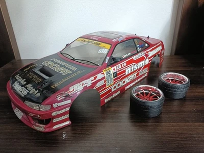 Nissan Silvia S14 Custom RC Car Body Shell Only 1:10 All Painted YOKOMO - Image 1 of 4