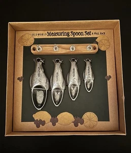 Cucharas Medidoras de Peces con Estante de Pared Lago Cabaña Cocina Decoración De Colección NUEVO - Imagen 1 de 7