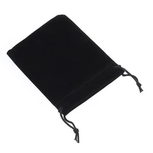 30 Pcs Drawstring Flocking Bags Black Cloth Pouches for Jewelry Gift Storage - Picture 1 of 11