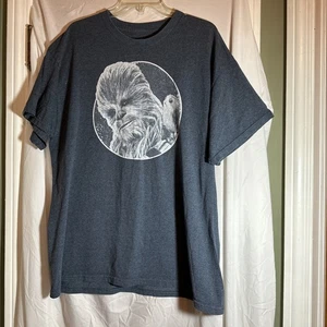 Star Wars Chewbacca & Porg Wookie Maglietta Uomo XL Maglietta Grafica - Foto 1 di 4