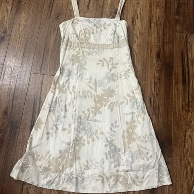 VTG Y2K New York Co COTTAGECORE Empire Waist Floral Midi Dress SZ 12 Sm Babydoll - Image 1 of 4