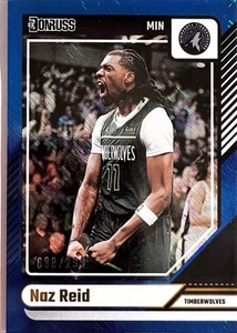 Naz Reid 2024-25 Donruss Holo Blue Laser #'d 98/299 Minnesota Timberwolves - Bild 1 von 5