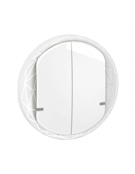 Enjoliveur interrupteur double Céliane with Netatmo Blanc LEGRAND CB1415