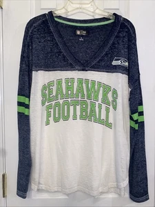 Women’s NFL Size Large Seattle Seahawks t-shirt Long Sleeve - Picture 1 of 6
