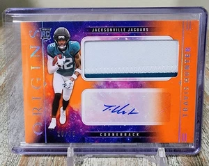 2025 Panini Origins Travis Hunter Rookie Patch AUTO Orange /75 Jaguars RC RPA - Picture 1 of 5