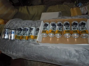 1997 GREEN BAY PACKERS SUPER BOWL XXXI CHAMPIONS MILLER LITE 16oz Beer Cans (12) - Picture 1 of 14