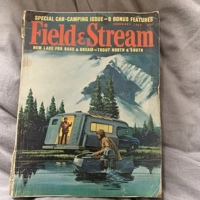 Field & Stream Feb 1965 vintage hunting & fishing magazine - Image 1 of 4