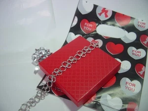 Superb Solid Silver fancy interlocked circles bracelet - 7.5", Beautiful Vintage - Picture 1 of 14