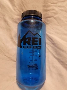 REI Co-op Nalgene Water Bottle Wide Mouth 32 oz Blue - Picture 1 of 5