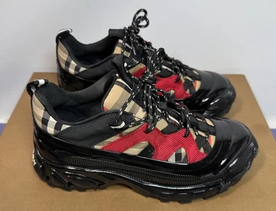 Burberry Arthur Vintage Cuadros Rojo Lona Archivo Beige Talla 36,5 EUR Foto 1 de 4