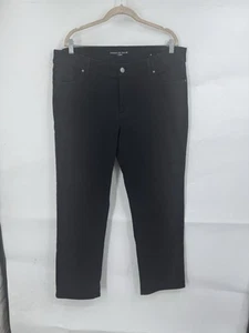Chicos 直筒牛仔裤女式 3R 黑色 16 码高腰拉链门襟弹力牛仔布 - 第 1 张/共 9 张