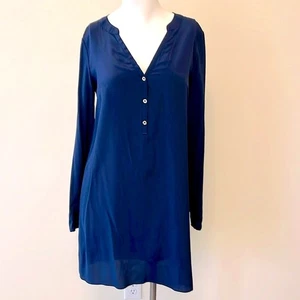 Lilly Pulitzer Silk Navy Dress Size XS - Picture 1 of 5