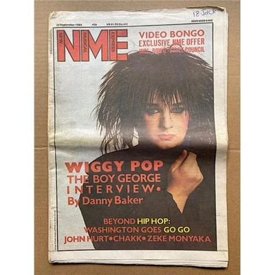 CULTURE CLUB NME MAGAZINE SEPT 22 1984 BOY GEORGE COVER WITH INTERVIEW (aged/wea - Image 1 of 2