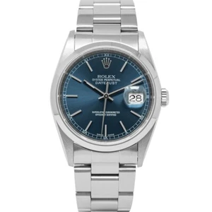 Rolex Datejust 36 16200 Stainless Steel Blue Index, Oyster - Pre-owned - Picture 1 of 9