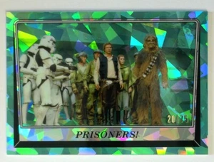 2023 TOPPS CHROME SAPPHIRE STAR WARS RETURN OF THE JEDI #/75 prisoners AQUA - Picture 1 of 3