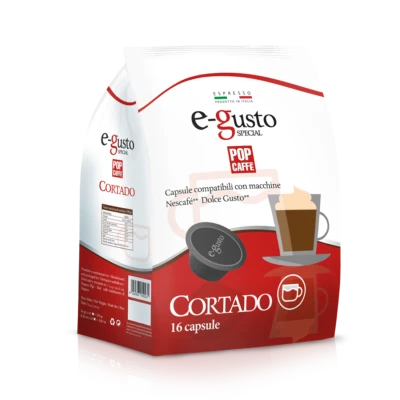 192 Capsule Pop Caffè E-GUSTO Cortado compatibile Nescafè Dolce Gusto