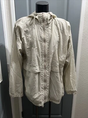 VTG Members Only Windbreaker Jacket XL Full Zip Hooded Pockets Drawstring - Image 1 of 4