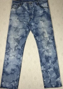 Levi's 501 '93 Jeans Herren Größe 36x34 einzigartige hell- und dunkelblaue Waschung - Bild 1 von 13