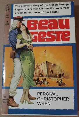 1960 Beau Geste Perma Books M-4190 1st PB Percival Christopher Wren Movie Tie In — 第 1/4 张图片